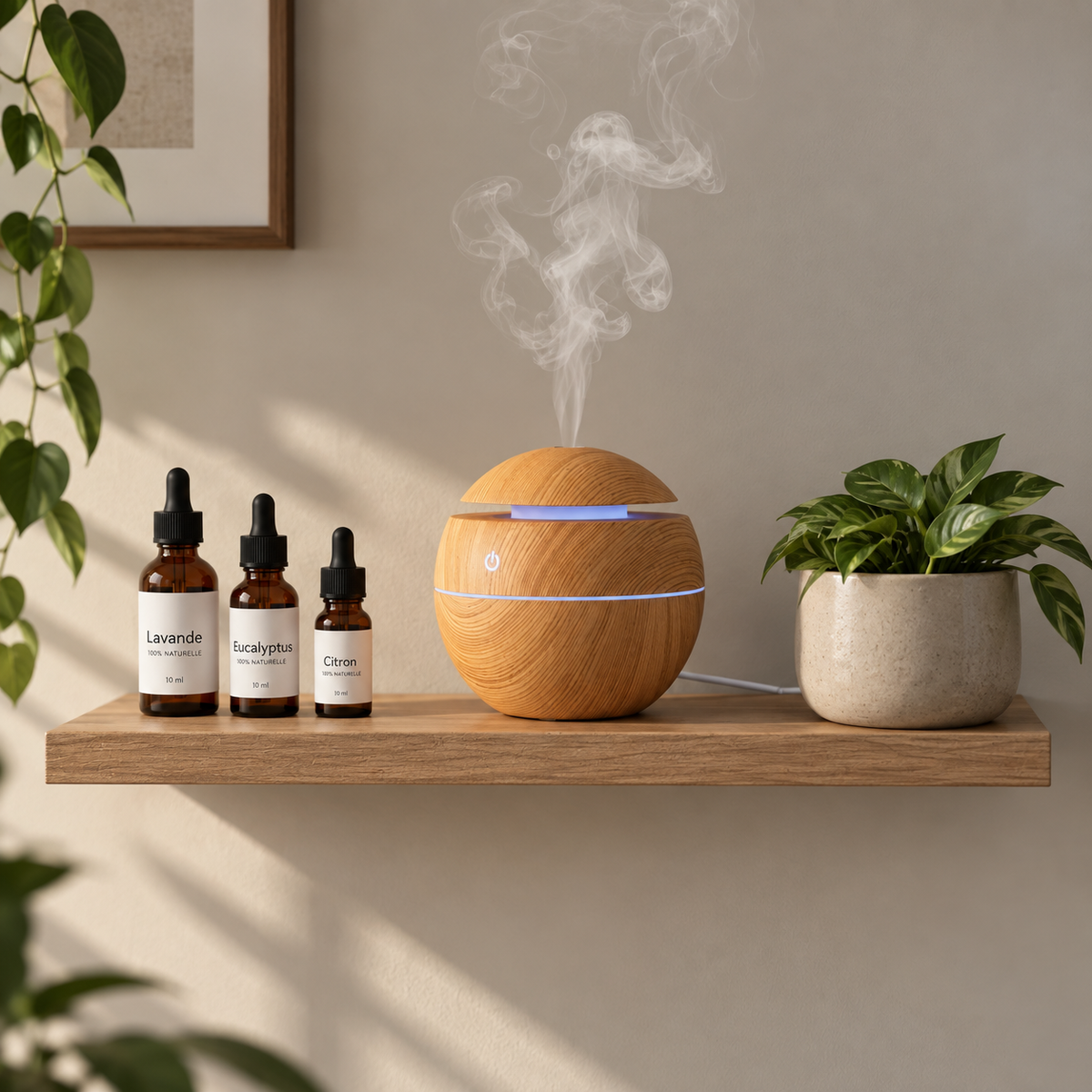 Diffuseur Ultrasonique Bois - Ambiance Zen au Bureau