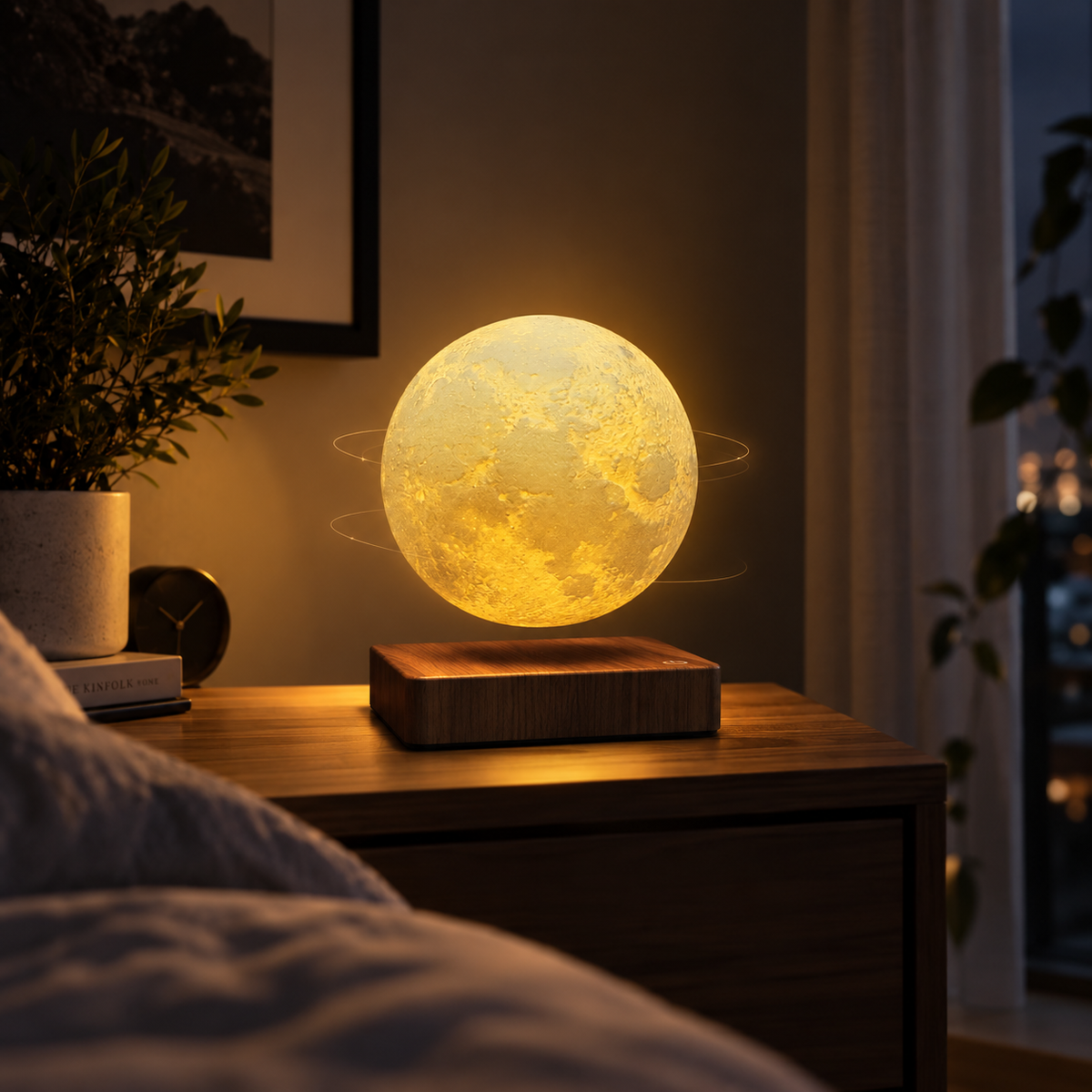 Lampe Lune Flottante - Éclairez vos nuits!