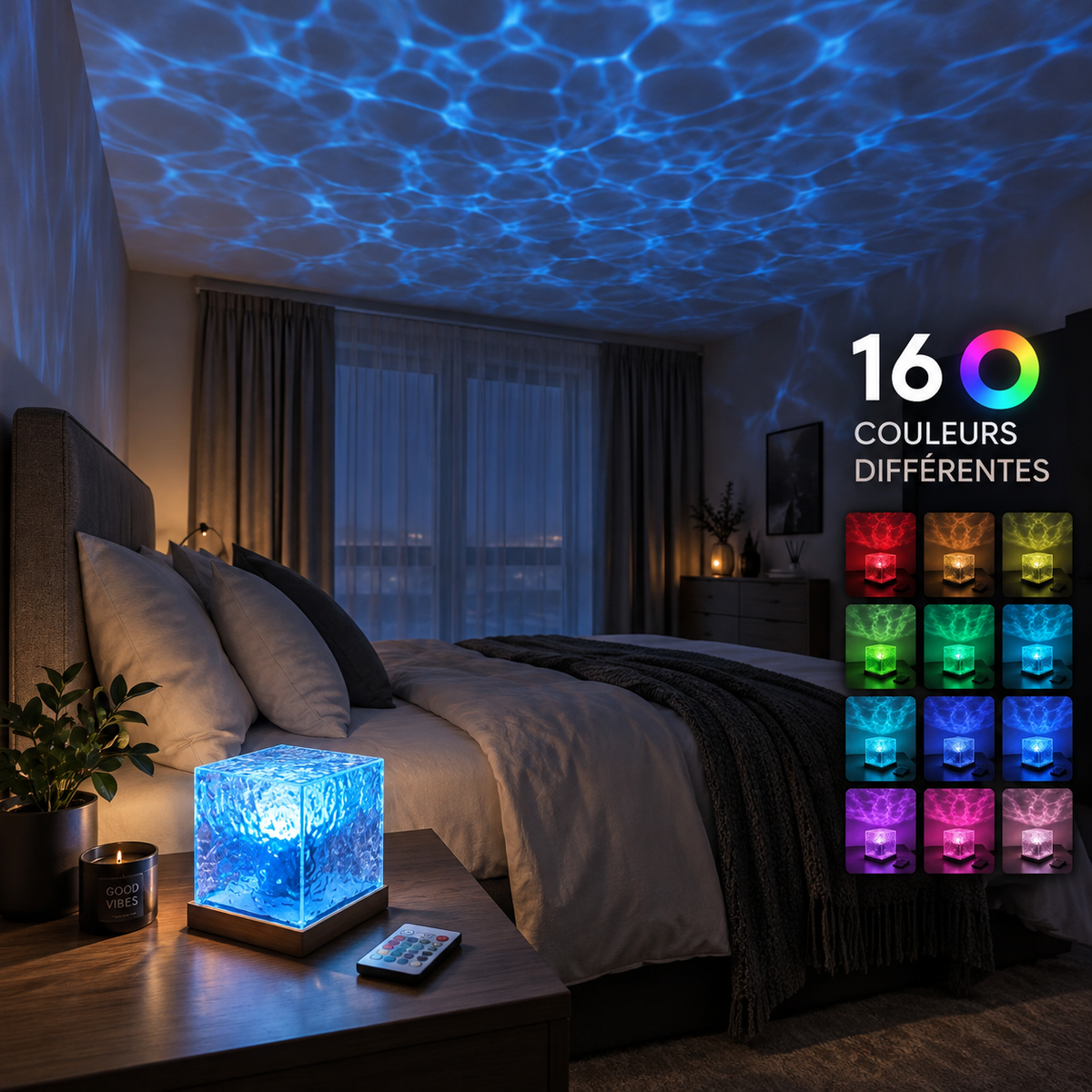 Projecteur Aurora 16 Couleurs - Évasion lumineuse au quotidien