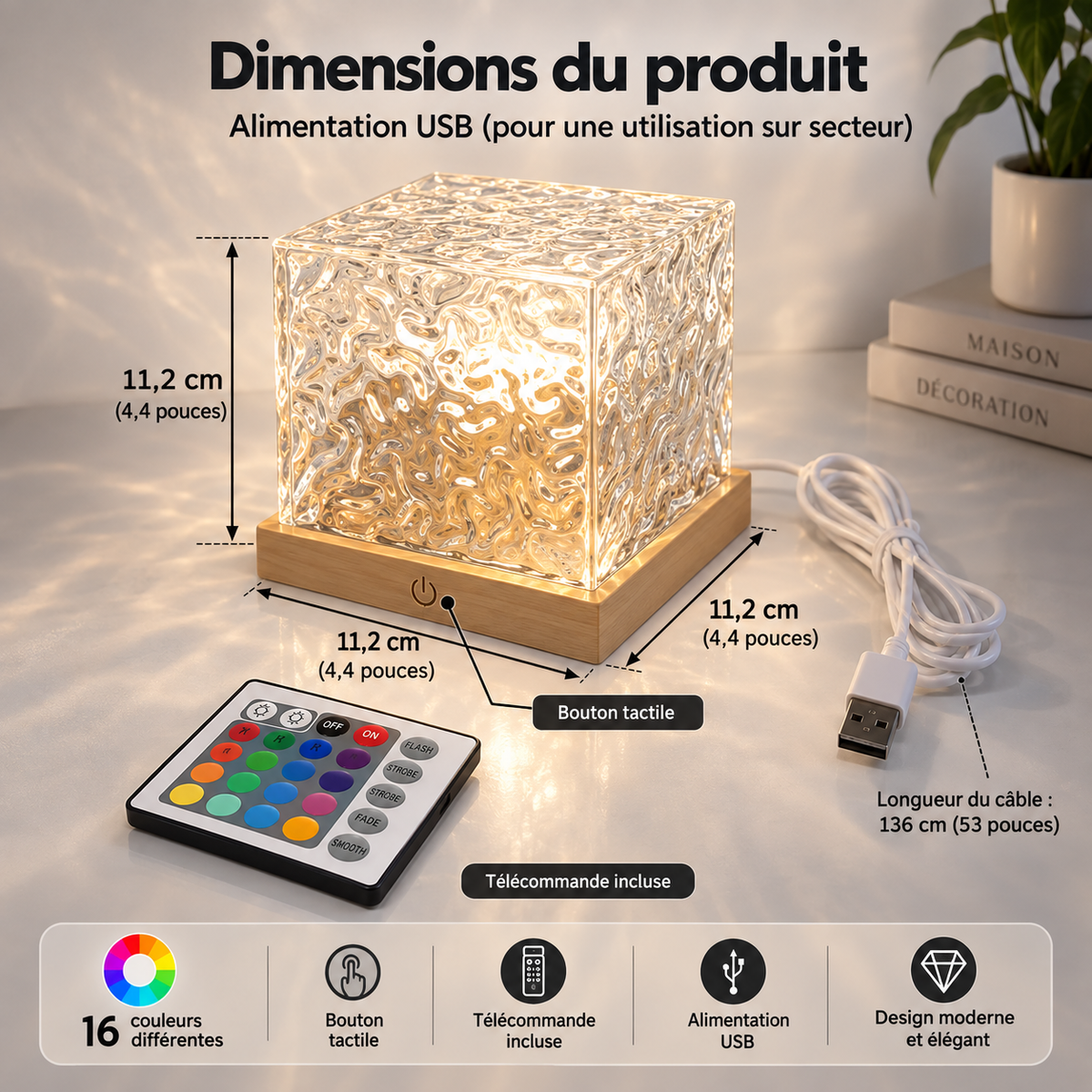 Projecteur Aurora 16 Couleurs - Évasion lumineuse au quotidien