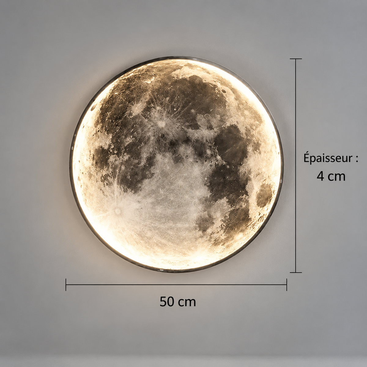 Lampe Murale Lune - Éclairez votre espace moderne